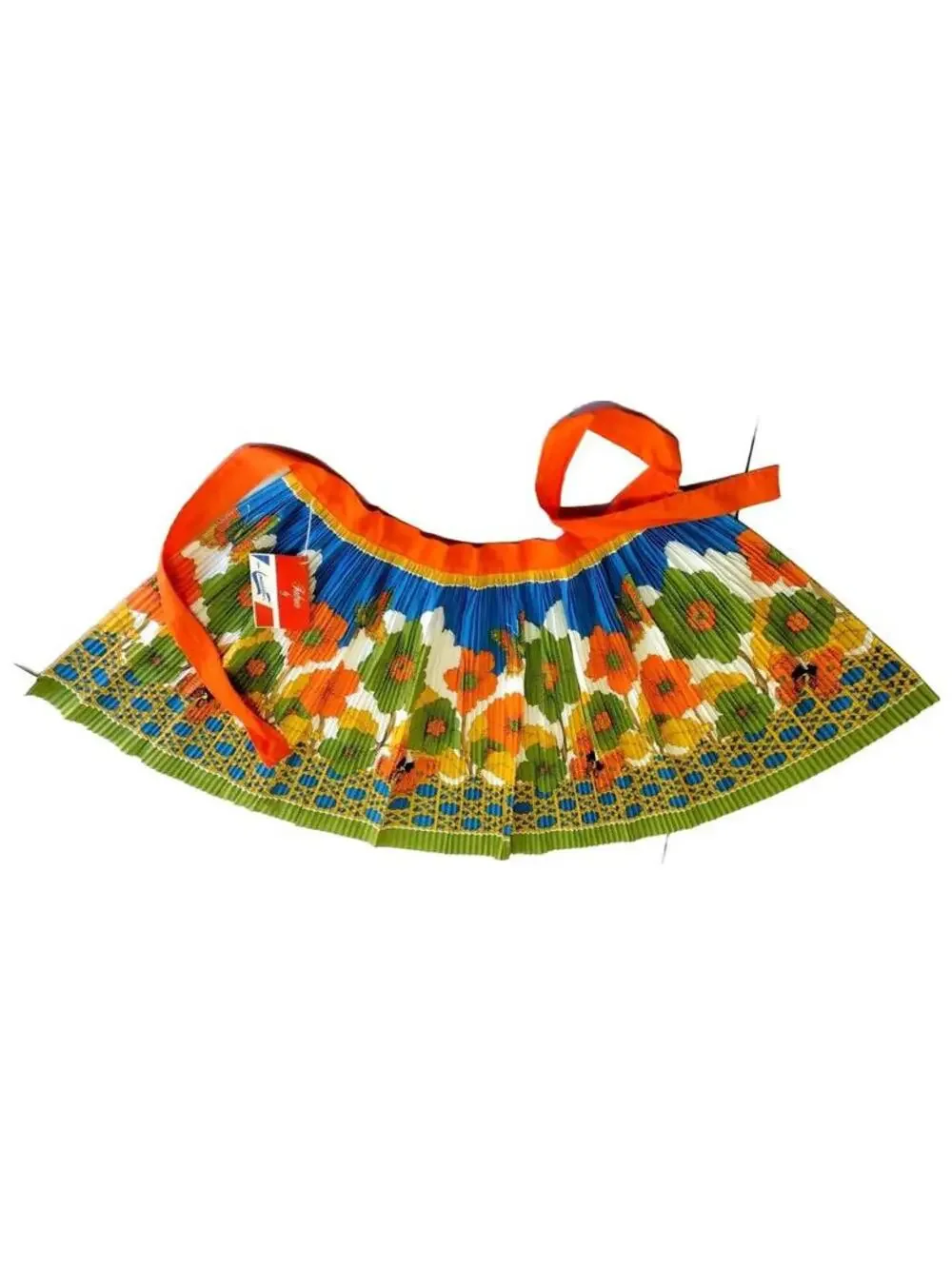 1970s Apron Psychedelic Colors Butterflies Vibrant Colors Lowenstein Deadstock